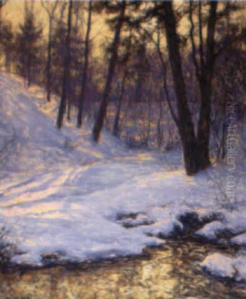 Golden Bar Oil Painting by Walter Launt Palmer