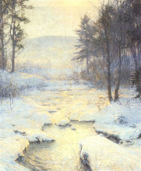 Winter Sunlight Oil Painting by Walter Launt Palmer