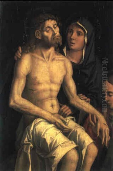 Pieta Oil Painting by Marco Palmezzano