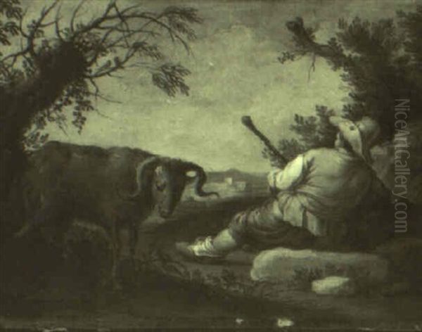 Scena Pastorale Oil Painting by Pietro Giacomo Palmieri