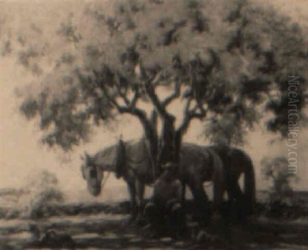 A Rest In The Shade Oil Painting by Alphonse Palumbo