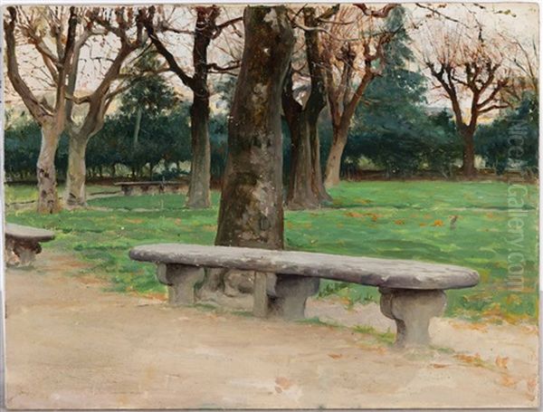 Parco Oil Painting by Ruggero Panerai