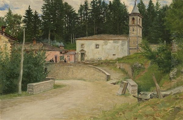 Abetone Oil Painting by Ruggero Panerai