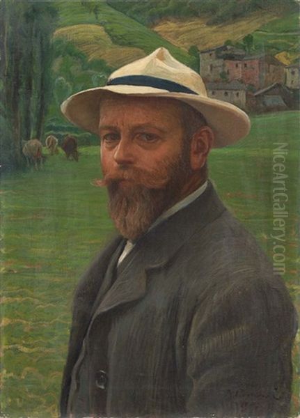 Autoritratto Oil Painting by Ruggero Panerai