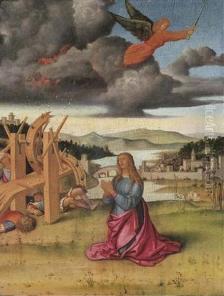 The Martyrdom Of Saint Catherine Of Alexandria Oil Painting by Domenico Panetti