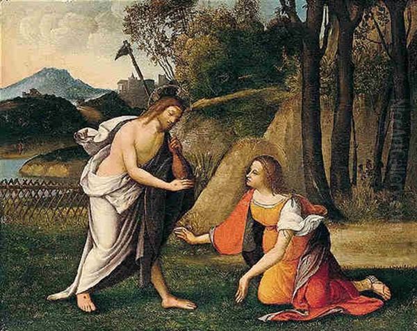 Noli Me Tangere Oil Painting by Domenico Panetti