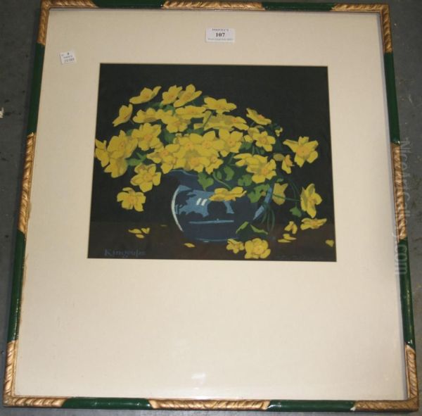 Kingcups Oil Painting by Thomas Todd Blaylock