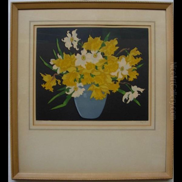 Daffodils Oil Painting by Thomas Todd Blaylock