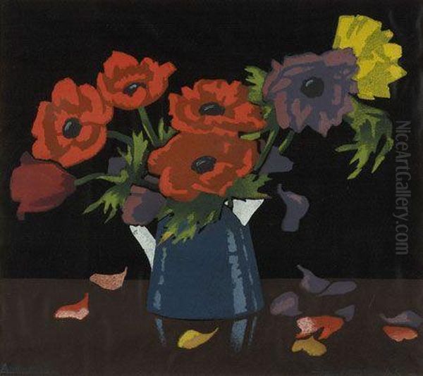 Anemones Oil Painting by Thomas Todd Blaylock