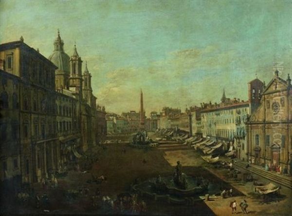 Piazza Navona by Giovanni Paolo Panini