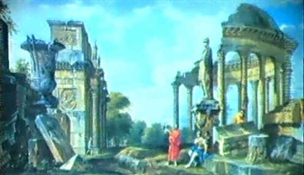 Ruinencapriccio Oil Painting by Giovanni Paolo Panini