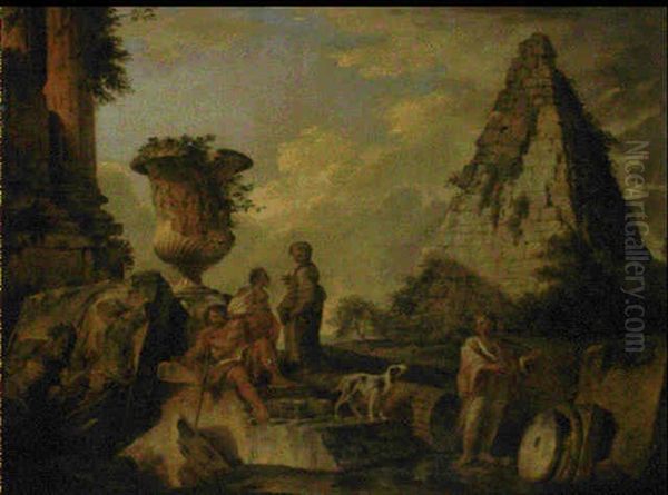 La Predication D'une Sibylle Oil Painting by Giovanni Paolo Panini