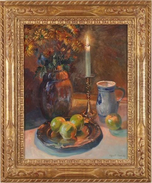 Still Life With Candle by Robert Panitzsch