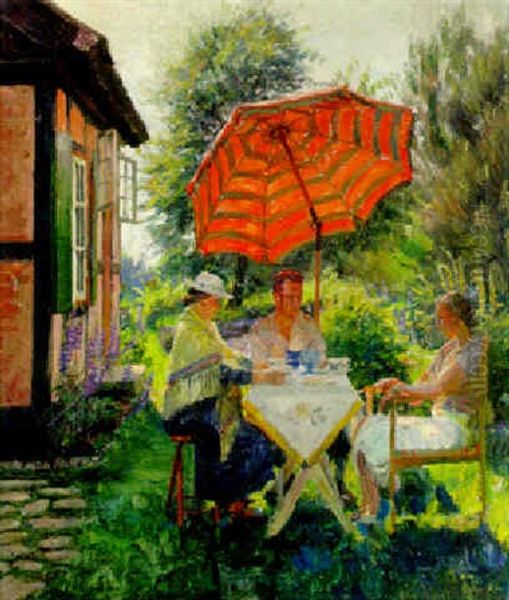 A Summer's Afternoon Oil Painting by Robert Panitzsch