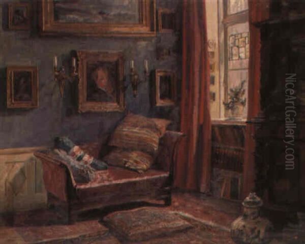 A Drawing Room Interior by Robert Panitzsch