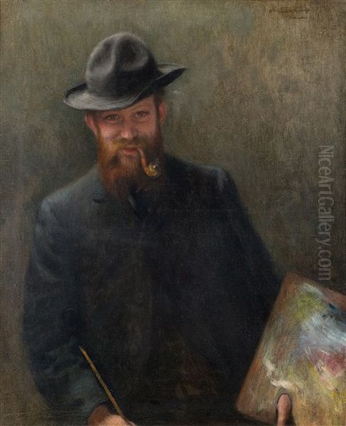 Portret Malarza Oil Painting by Josef Pankiewicz