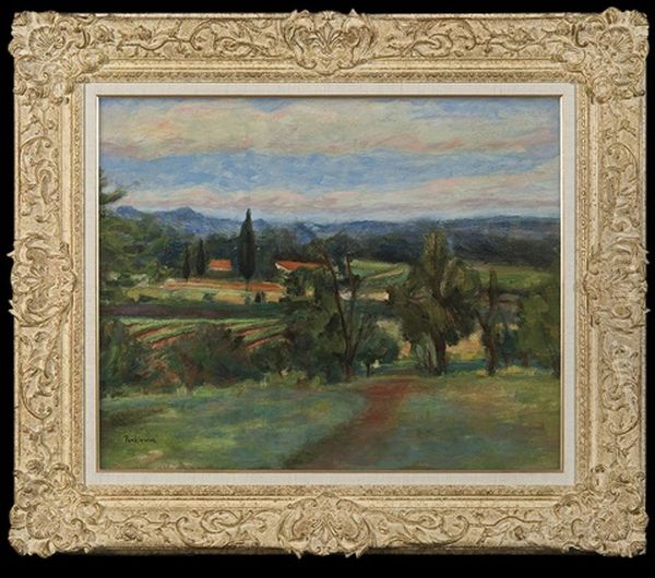 Surroundings Of St.tropez Oil Painting by Josef Pankiewicz