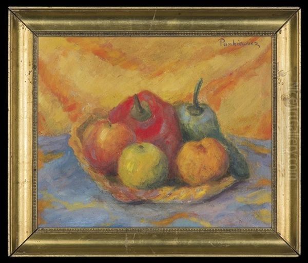 Apples And Pepper Oil Painting by Josef Pankiewicz