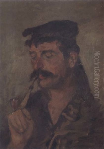 L'infame Fely Oil Painting by Pericles Pantazis