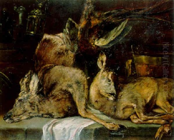 Nature Morte Au Gibier Oil Painting by Pericles Pantazis