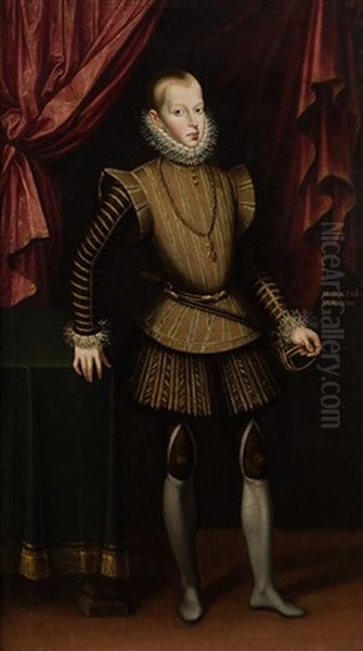 Infante Felipe Iii Oil Painting by Juan Pantoja de la Cruz