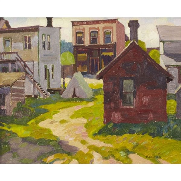 The Village Of Kearney, Ontario Oil Painting by Lawrence Arthur Colley Panton