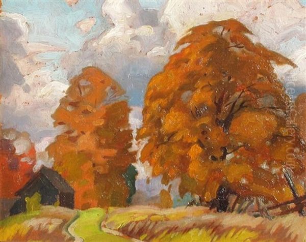 October No.3 Oil Painting by Lawrence Arthur Colley Panton