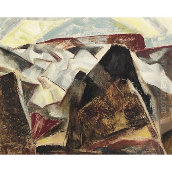 Abstract Landscape Oil Painting by Lawrence Arthur Colley Panton