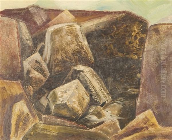 Rocks Oil Painting by Lawrence Arthur Colley Panton