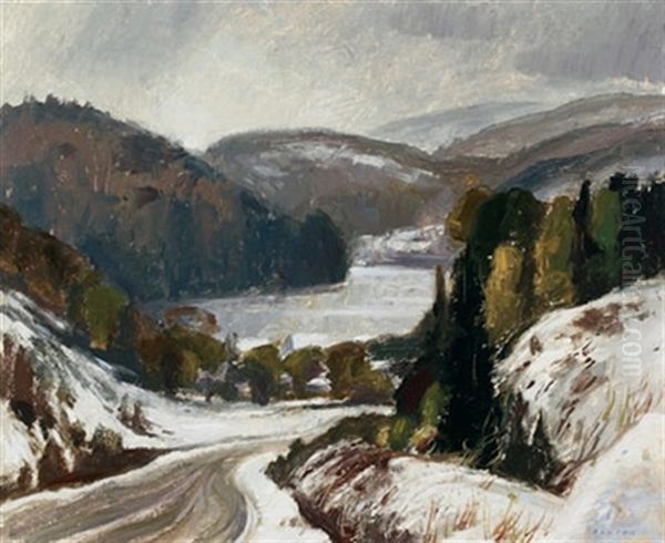 Gray Day Oil Painting by Lawrence Arthur Colley Panton