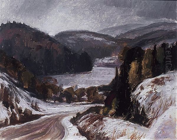 Gray Day Oil Painting by Lawrence Arthur Colley Panton