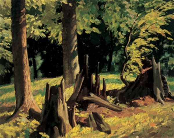 Forest Clearing Oil Painting by Lawrence Arthur Colley Panton