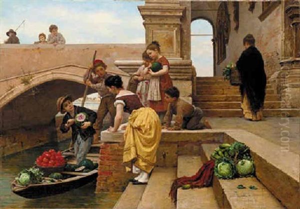 The Young Merchant Oil Painting by Antonio Ermolao Paoletti