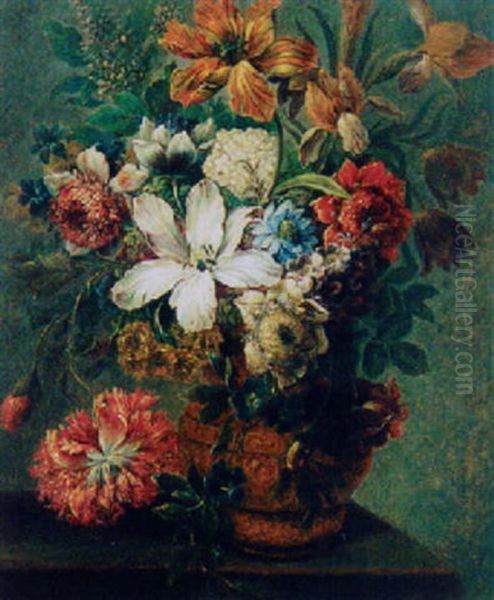 Blumenstilleben Oil Painting by Paolo Paoletti