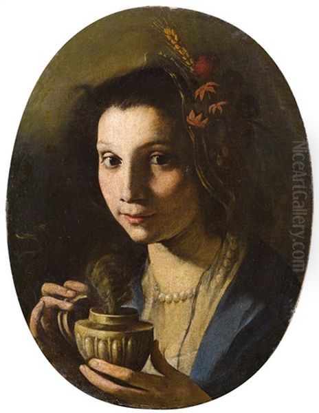 Pandora Oil Painting by Pietro Paolini