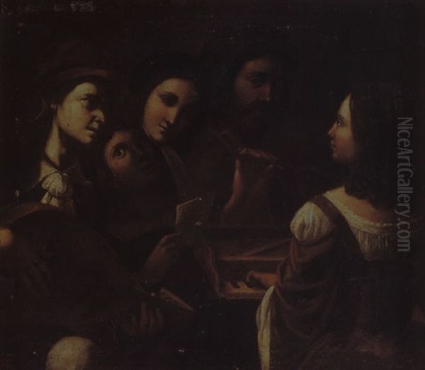 The Concert Oil Painting by Pietro Paolini