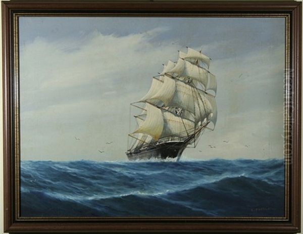 Under Full Sail Oil Painting by Luca Papaluca