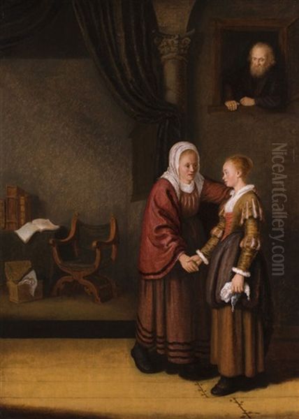 Die Schwangere Tochter Oil Painting by Abraham de Pape