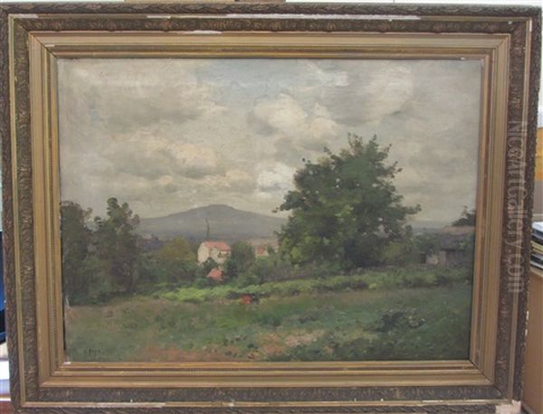 Paysage De Clamart Oil Painting by Constant Pape