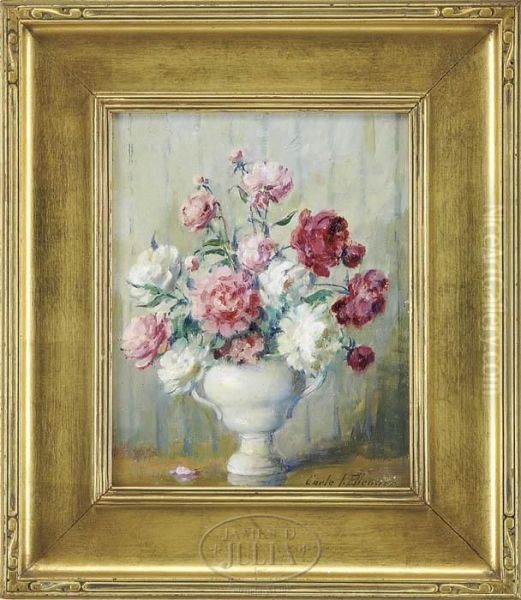 Peonies Oil Painting by Carle Joan Blenner