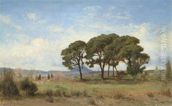 Paysage Oil Painting by Victor de Papelen (Papeleu)