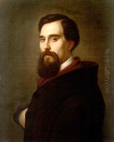 Portrait D'homme Oil Painting by Dominique Louis Ferreol Papety