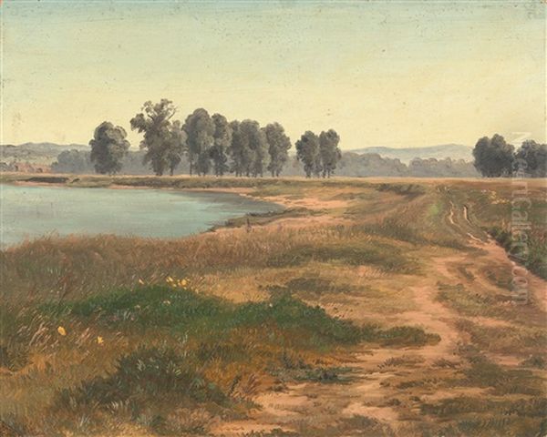 An Den Elbauen Oil Painting by Gustav Friedrich Papperitz