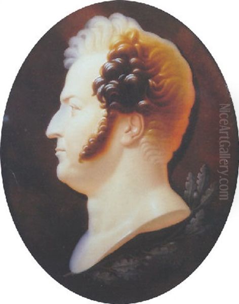 Portrait (duc De Berry ?) Oil Painting by Louis Bertin Parant