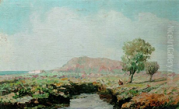 Paesaggio Siciliano Oil Painting by Gennaro Pardo