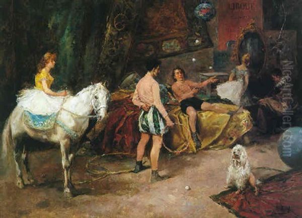 Circo Oil Painting by Vicente Garcia de Paredes