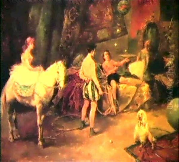 Le Cirque D'hiver Oil Painting by Vicente Garcia de Paredes