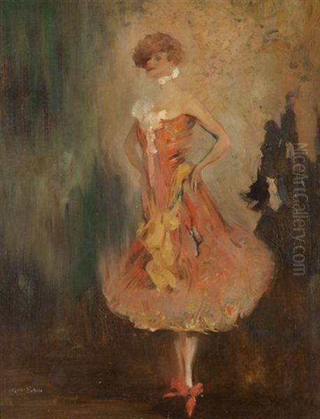 Dancer Oil Painting by Gino (Friedrich Pollak) Parin