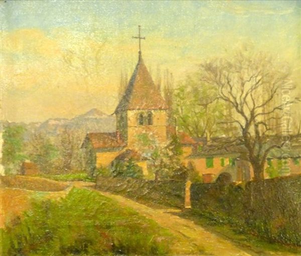 Eglise De Saint-sulpice Oil Painting by Charles Parisod