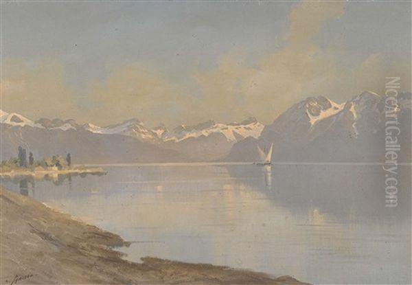 Fond Du Lac Oil Painting by Charles Parisod